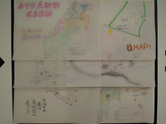 画像　5月19日の合同授業で完成した地図