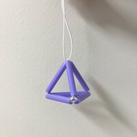 科学体験の作品1「ストロー多面体」