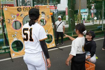 野球エリアの様子