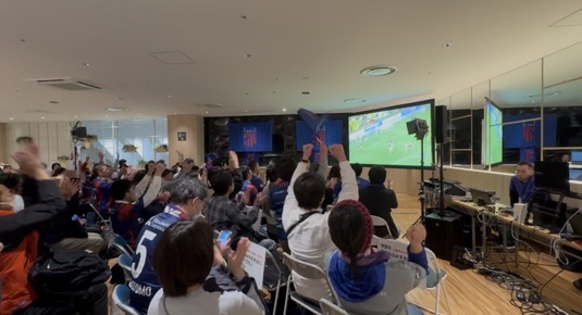 得点シーンの写真