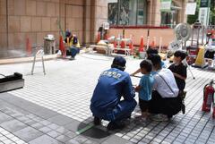 初期消火訓練の様子