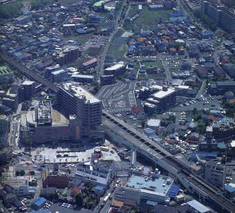 画像　再開発後の京王線中河原駅周辺