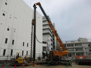 令和3年5月山留め工事の様子の写真