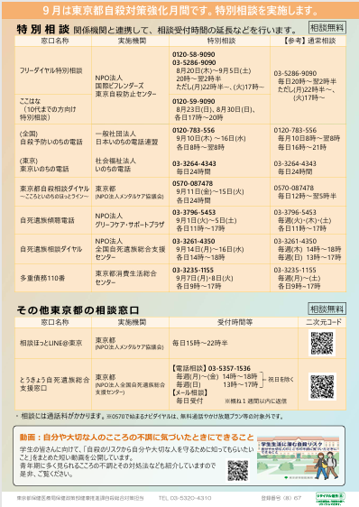 自殺防止!東京キャンペーン