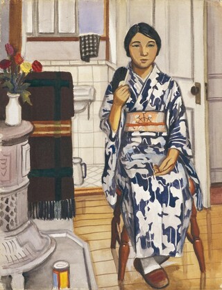 中西利雄　婦人像