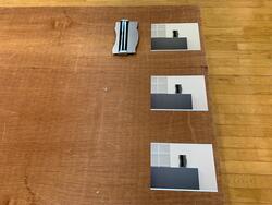 何かわからない物と、それを撮った写真3枚