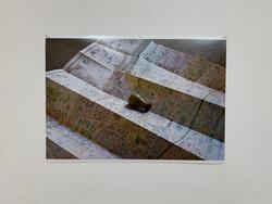 地図の上に乗った陶器を写した写真