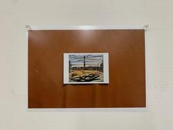 小出楢重展の展示風景を撮った写真