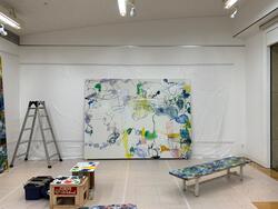 栗原さんの描いたキャンバス