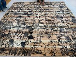 ワークショップで制作の作品に描き加えた