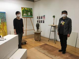 三沢厚彦さんと衣川明子さん