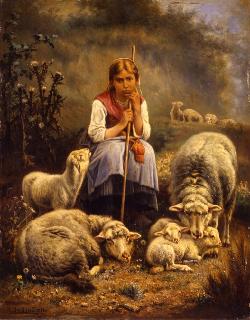 画像　アンリ・ド・ブール　羊飼いの少女