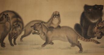 画像　森狙仙　群獣図巻　江戸時代後期（19世紀）　個人蔵