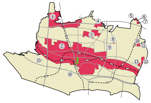 画像　府中市遺跡地図