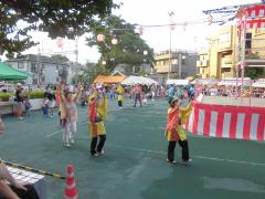 画像　よさこい体験会の様子