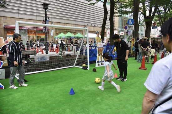 サッカーエリアの様子