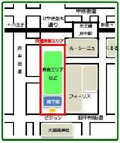 イベント期間中、けやき並木通りの国際通り入口から旧甲州街道は車両通行止め区域となります