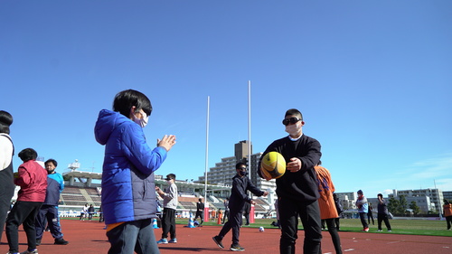 ブラインドラグビーのイメージ写真