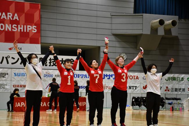 優勝した女子日本代表Aチーム