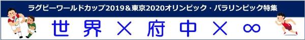 画像　世界かける府中かける無限大のロゴ