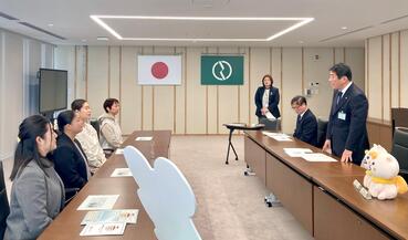 高野市長の祝辞写真