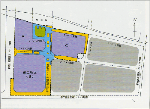 画像　京王線府中駅南口地区