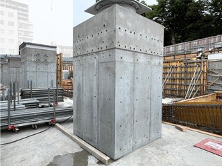 地下1階擁壁の配筋等