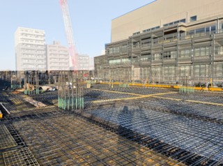 3階床の配筋作業