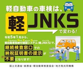 継続検査窓口での納税証明書の提示が原則不要となります