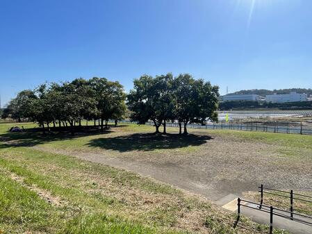 バーベキュー場 工事（フェンス）状況1