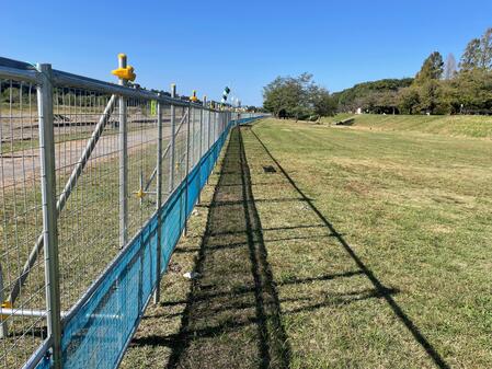 バーベキュー場 工事（フェンス）状況11