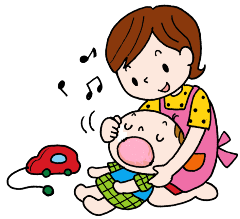 画像 寝かせ磨きのスタイルのイラスト